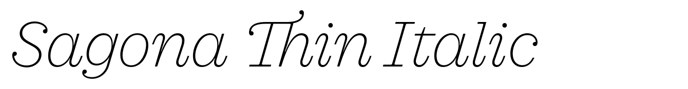 Sagona Thin Italic